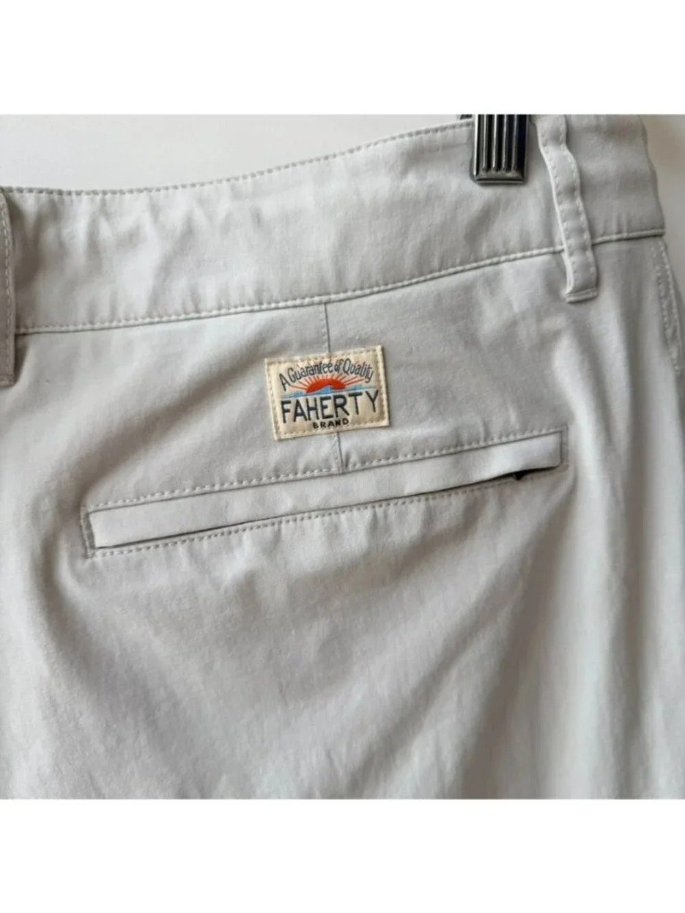 Faherty Essential Chino Shorts Rocky Grey Men's Size 34 A175